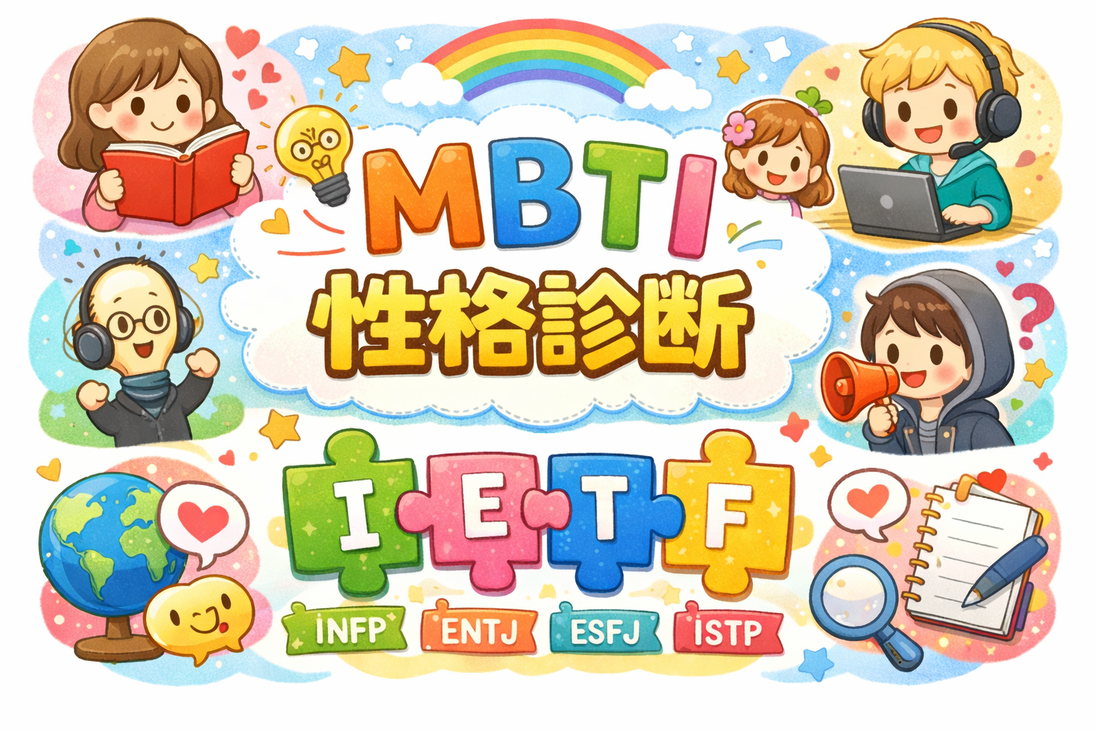 １６性格タイプ(mbti)の説明一覧